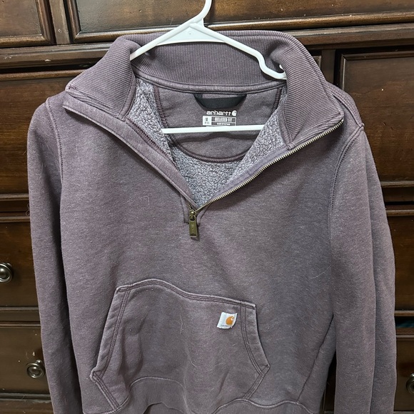 Carhartt purple quarter-zip sweatshirt - Picture 1 of 1